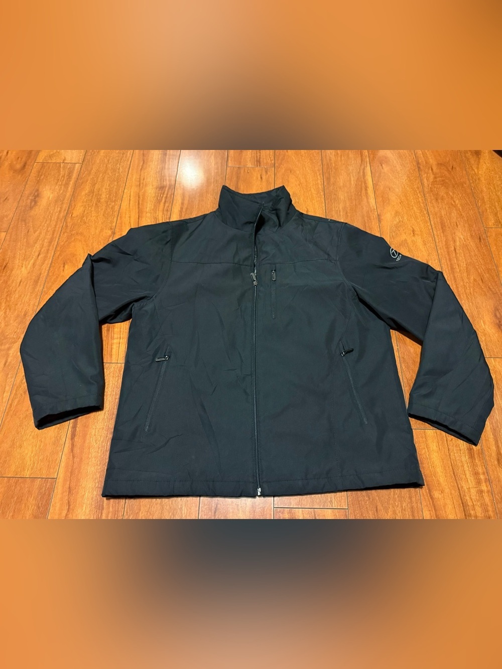 Men's Black Softshell Jacket - Lightweight Zip-Up